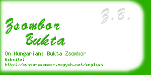 zsombor bukta business card